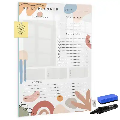 Planificador diario magnético decorativo con rotulador