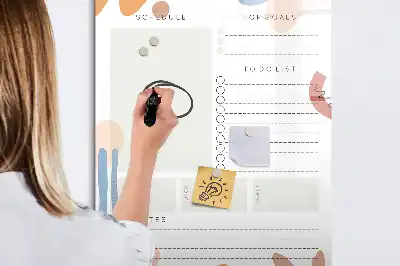 Planificador diario magnético decorativo con rotulador