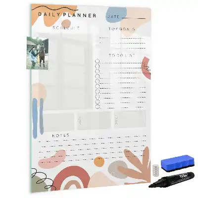 Planificador diario magnético decorativo con rotulador