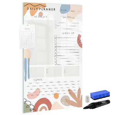 Planificador diario magnético decorativo con rotulador