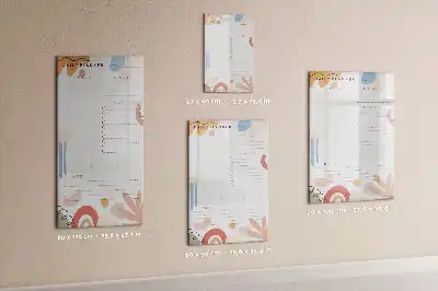 Planificador diario magnético decorativo con rotulador