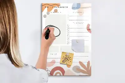 Planificador diario magnético decorativo con rotulador