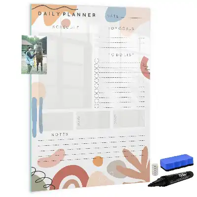 Planificador diario magnético decorativo con rotulador