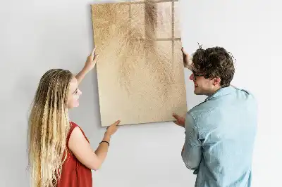 Pizarra magnética decorativa con rotulador diseño de sombra de hojas de palma