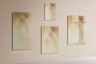 Pizarra magnética decorativa con rotulador diseño de sombra de hojas de palma