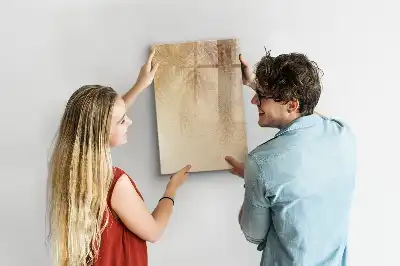 Pizarra magnética decorativa con rotulador diseño de sombra de hojas de palma