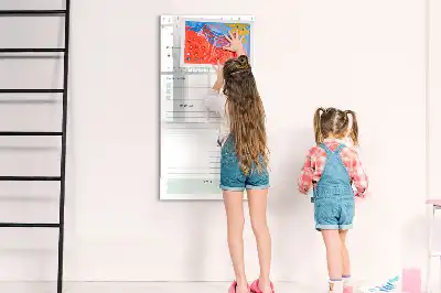 Pizarra magnética borrable de cristal planificador diario