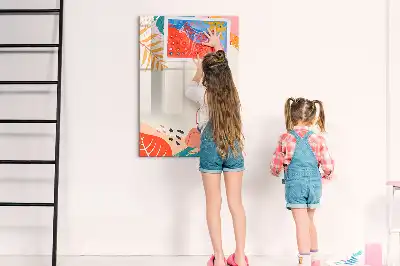 Pizarra magnética de cristal borrable diseño flor de verano