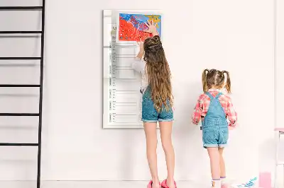 Pizarra magnética decorativa con rotulador diseño de menú semanal