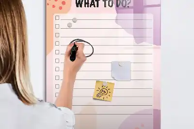 Pizarra magnética decorativa con rotulador diseño de lista de tareas por hacer