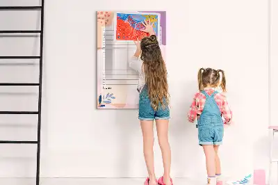 Pizarra magnética decorativa con rotulador diseño de lista de tareas por hacer