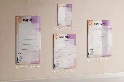Pizarra magnética decorativa con rotulador diseño de lista de tareas por hacer