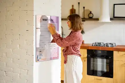 Pizarra magnética decorativa con rotulador diseño de lista de tareas por hacer