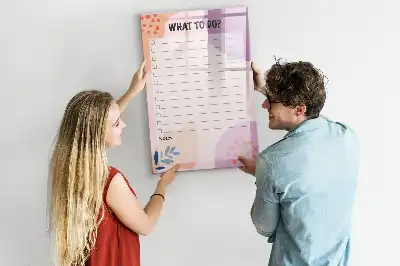 Pizarra magnética decorativa con rotulador diseño de lista de tareas por hacer
