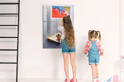 Pizarra magnética de cristal borrable diseño de porción de pastel