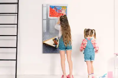 Pizarra magnética de cristal borrable diseño de porción de pastel