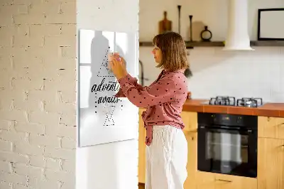 Pizarra magnética decorativa con rotulador diseño Aventura