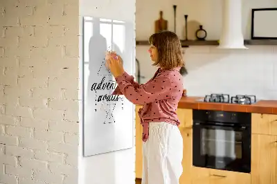 Pizarra magnética decorativa con rotulador diseño Aventura
