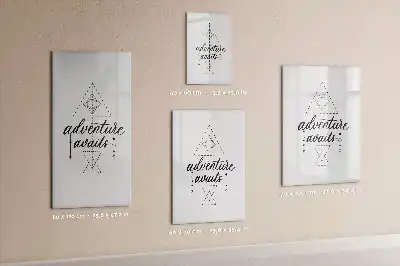 Pizarra magnética decorativa con rotulador diseño Aventura