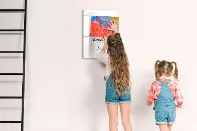 Pizarra magnética decorativa con rotulador diseño Aventura