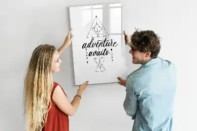 Pizarra magnética decorativa con rotulador diseño Aventura