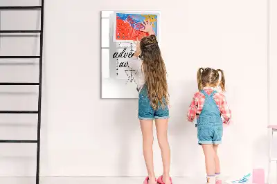 Pizarra magnética decorativa con rotulador diseño Aventura