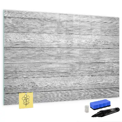 Pizarra de cristal magnética borrable acabado en paneles de madera