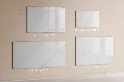 Pizarra magnética de pared con diseño de mármol decorativo y rotulador