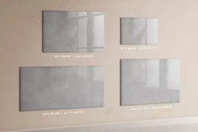 Pizarra de cristal borrable con imanes de diseño pared de piedra
