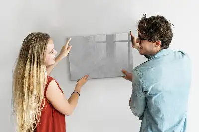 Pizarra de cristal borrable con imanes de diseño pared de piedra