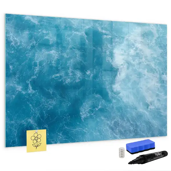 Pizarra de cristal magnética borrable de agua de mar