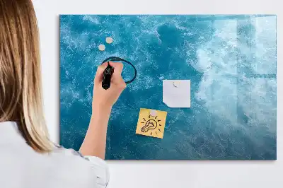 Pizarra de cristal magnética borrable de agua de mar