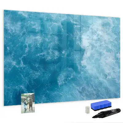 Pizarra de cristal magnética borrable de agua de mar