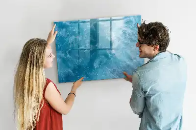 Pizarra de cristal magnética borrable de agua de mar