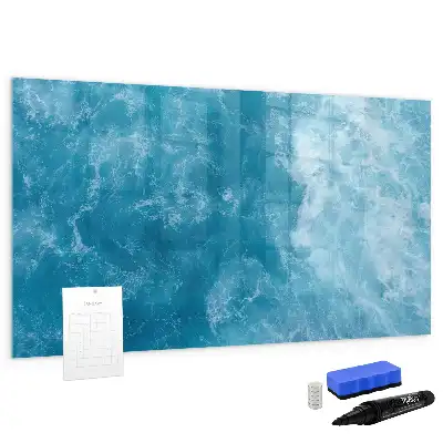 Pizarra de cristal magnética borrable de agua de mar