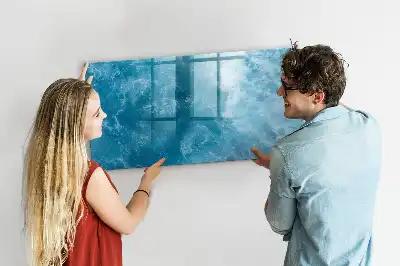Pizarra de cristal magnética borrable de agua de mar