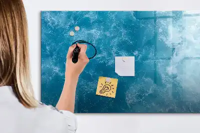 Pizarra de cristal magnética borrable de agua de mar