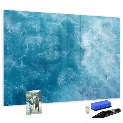 Pizarra de cristal magnética borrable de agua de mar
