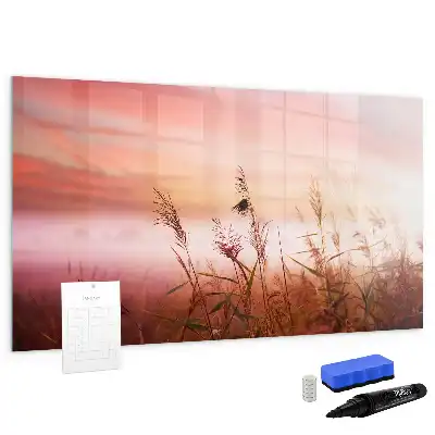 Pizarra magnética de pared diseño mañana nublada con rotulador incluido