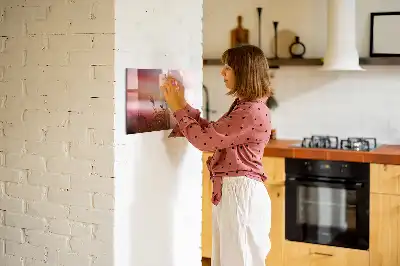 Pizarra magnética de pared diseño mañana nublada con rotulador incluido