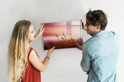 Pizarra magnética de pared diseño mañana nublada con rotulador incluido