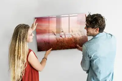 Pizarra magnética de pared diseño mañana nublada con rotulador incluido