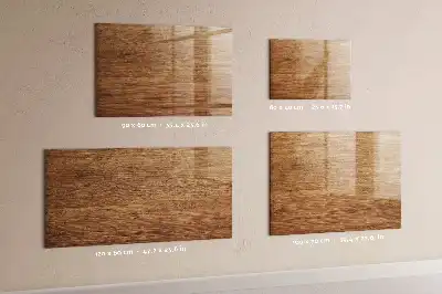 Pizarra magnética de pared con rotulador en madera clara