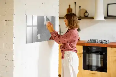 Pizarra magnética de pared con rotulador incluido