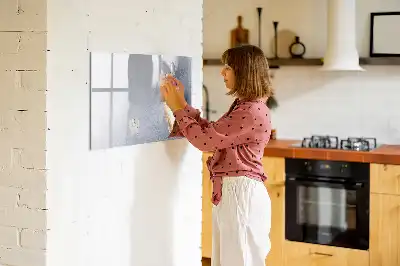 Pizarra de cristal magnética borrable diseño porción de pastel