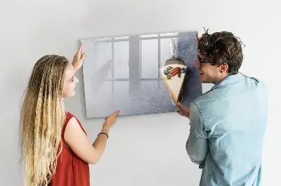 Pizarra de cristal magnética borrable diseño porción de pastel