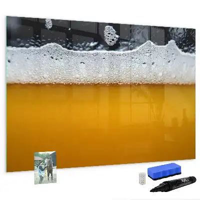 Pizarra magnética de pared con rotulador incluido