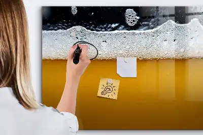 Pizarra magnética de pared con rotulador incluido
