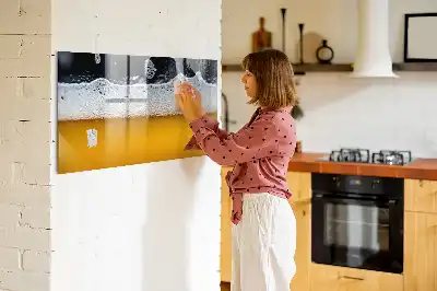 Pizarra magnética de pared con rotulador incluido