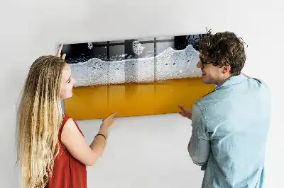 Pizarra magnética de pared con rotulador incluido